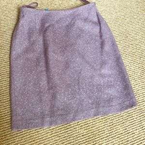 Jessica Silk blend pink tweed mini Skirt Lined Size XS waist 70cm